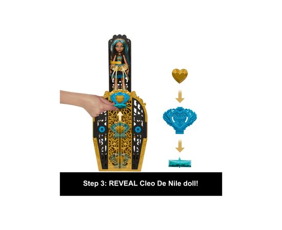 Кукла Monster High Набор-сюрприз Ужас-секреты Клео серии Тайны монстров (HXH86), изображение 3