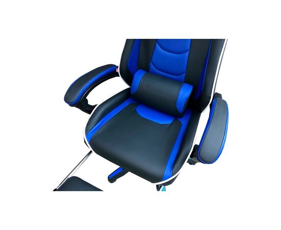 Кресло игровое Аклас Канон PL TILT Синий (PU-черный/синий) (00062843), изображение 7