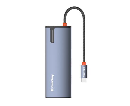 Порт-репликатор ColorWay Docking Station USB-C 5-в-1 Type C PD 100W/USB3.0х3/HDMI 4К (CW-HUB01), изображение 2 Порт-репликатор ColorWay Docking Station USB-C 5-в-1 Type C PD 100W/USB3.0х3/HDMI 4К (CW-HUB01), изображение 2