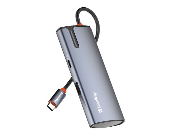 Порт-репликатор ColorWay Docking Station USB-C 5-в-1 Type C PD 100W/USB3.0х3/HDMI 4К (CW-HUB01), изображение 7 Порт-репликатор ColorWay Docking Station USB-C 5-в-1 Type C PD 100W/USB3.0х3/HDMI 4К (CW-HUB01), изображение 7