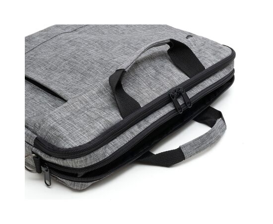 Сумка для ноутбука Vinga 15-16" NB1600 melange gray (NB1600GY), изображение 7 Сумка для ноутбука Vinga 15-16" NB1600 melange gray (NB1600GY), изображение 7