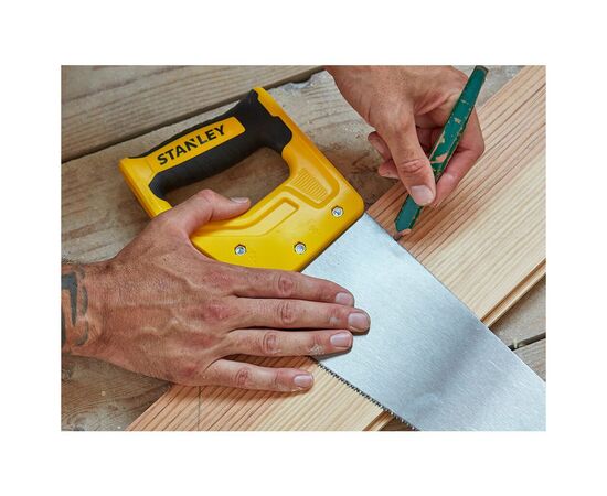 Ножовка Stanley SHARPCUT с закаленными зубьями, L=500мм, 7 tpi (STHT20367-1), изображение 4 Ножовка Stanley SHARPCUT с закаленными зубьями, L=500мм, 7 tpi (STHT20367-1), изображение 4