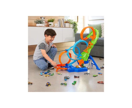 Автотрек Hot Wheels Безумные виражи и петли (HXR70), изображение 6 Автотрек Hot Wheels Безумные виражи и петли (HXR70), изображение 6