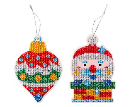 Набор для творчества 1 вересня Елочные Украшения Алмазная мозаика (954530), изображение 3 Набор для творчества 1 вересня Елочные Украшения Алмазная мозаика (954530), изображение 3