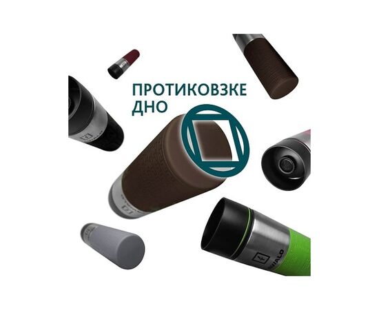 Термокружка Tavialo + 2 ущільнювальних кільця 420 мл Коричневий (190420112), изображение 5 Термокружка Tavialo + 2 ущільнювальних кільця 420 мл Коричневий (190420112), изображение 5