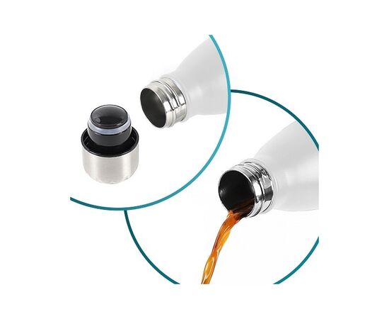 Термокружка Tavialo 500 мл матовий білий колір (191500102), изображение 4 Термокружка Tavialo 500 мл матовий білий колір (191500102), изображение 4