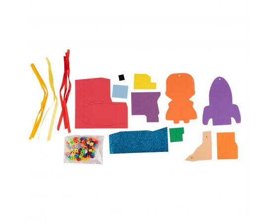 Набор для творчества 1 вересня Аппликация из фоамирана ЭВА и бусин Космическое путешествие (954552), изображение 2 Набор для творчества 1 вересня Аппликация из фоамирана ЭВА и бусин Космическое путешествие (954552), изображение 2