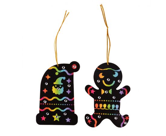 Набір для творчості 1 вересня Новорічні іграшки Райдужний скретч-арт (954537), зображення 3