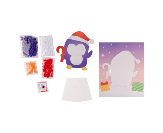 Набор для творчества 1 вересня Пингвин Аппликация с помпонами (954545), изображение 2 Набор для творчества 1 вересня Пингвин Аппликация с помпонами (954545), изображение 2