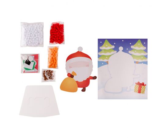 Набор для творчества 1 вересня Санта Аппликация с помпонами (954546), изображение 2 Набор для творчества 1 вересня Санта Аппликация с помпонами (954546), изображение 2