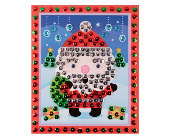 Набор для творчества 1 вересня Санта Аппликация пайетками (954541), изображение 2 Набор для творчества 1 вересня Санта Аппликация пайетками (954541), изображение 2