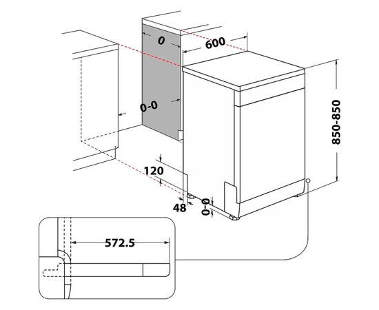 Посудомоечная машина Whirlpool W2FHD624, изображение 4 Посудомоечная машина Whirlpool W2FHD624, изображение 4