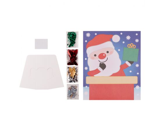 Набор для творчества 1 вересня Санта Аппликация фигурными пайетками (954535), изображение 2