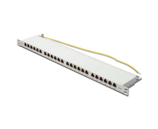Патч-панель 19" 24xRJ-45 STP cat.6, 0.5U Digitus (DN-91624S-SL-SH-G)