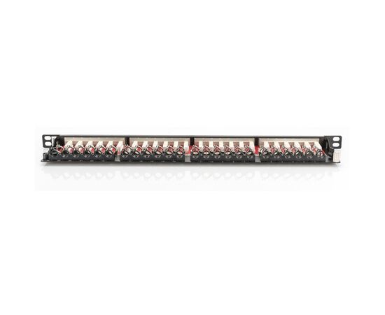 Патч-панель 19" 24xRJ-45 STP cat.6A, 0.5U Digitus (DN-91624S-SL-EA), изображение 5 Патч-панель 19" 24xRJ-45 STP cat.6A, 0.5U Digitus (DN-91624S-SL-EA), изображение 5