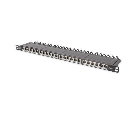 Патч-панель 19" 24xRJ-45 STP cat.6A, 0.5U Digitus (DN-91624S-SL-EA)