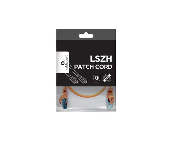 Патч-корд 1м S/FTP Cat 6A CU LSZH orange Cablexpert (PP6A-LSZHCU-O-1M), зображення 3 Патч-корд 1м S/FTP Cat 6A CU LSZH orange Cablexpert (PP6A-LSZHCU-O-1M), зображення 3