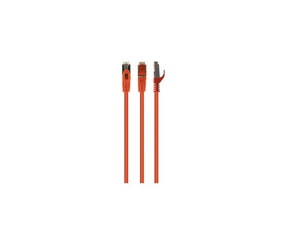Патч-корд 1м S/FTP Cat 6A CU LSZH orange Cablexpert (PP6A-LSZHCU-O-1M)