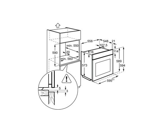 Духовой шкаф Electrolux LOD6C77WZ, изображение 5 Духовой шкаф Electrolux LOD6C77WZ, изображение 5