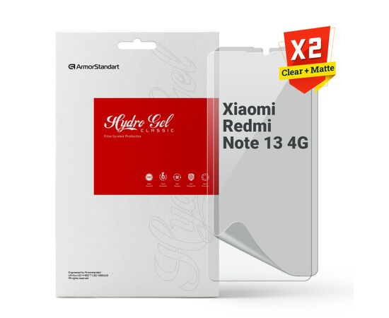Плівка захисна Armorstandart Kit Clear + Matte Xiaomi Redmi Note 13 4G (ARM80709)