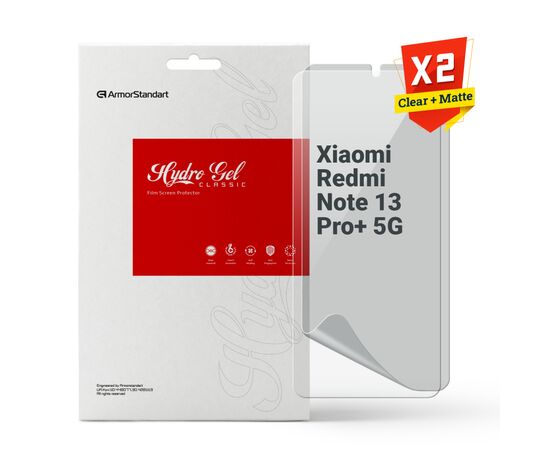 Плівка захисна Armorstandart Kit Clear + Matte Xiaomi Redmi Note 13 Pro+ 5G (ARM80710)