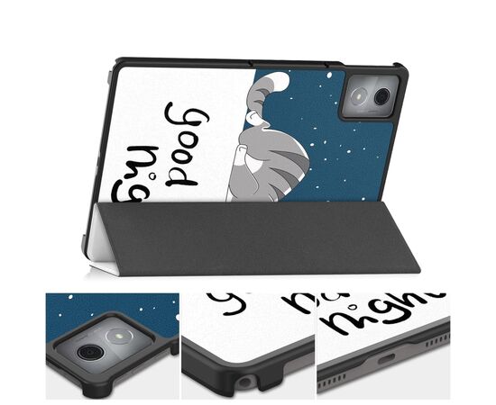 Чехол для планшета BeCover Smart Case Lenovo Tab K11 Plus TB-352F 11.45" Good Night (711854), изображение 4 Чехол для планшета BeCover Smart Case Lenovo Tab K11 Plus TB-352F 11.45" Good Night (711854), изображение 4