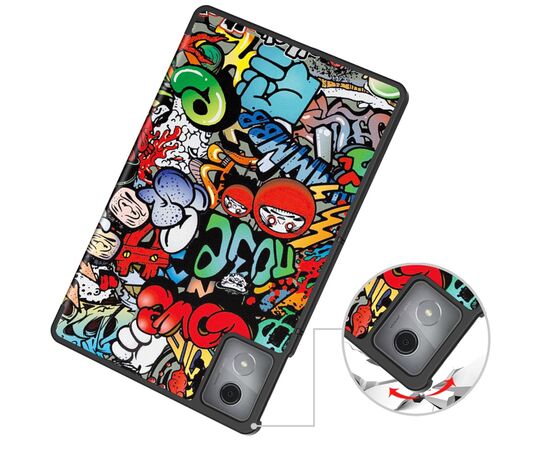 Чехол для планшета BeCover Smart Case Lenovo Tab K11 Plus TB-352F 11.45" Graffiti (711856), изображение 2 Чехол для планшета BeCover Smart Case Lenovo Tab K11 Plus TB-352F 11.45" Graffiti (711856), изображение 2