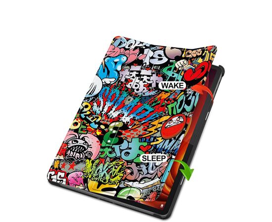 Чехол для планшета BeCover Smart Case Lenovo Tab K11 Plus TB-352F 11.45" Graffiti (711856), изображение 4 Чехол для планшета BeCover Smart Case Lenovo Tab K11 Plus TB-352F 11.45" Graffiti (711856), изображение 4