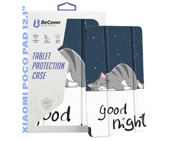 Чехол для планшета BeCover Smart Case Xiaomi Poco Pad 12.1" Good Night (711562), изображение 6