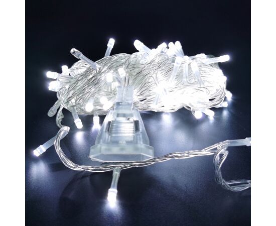 Гирлянда Novogod`ko нить, 100 LED, холодный белый, 5 м, мерцание (973763)