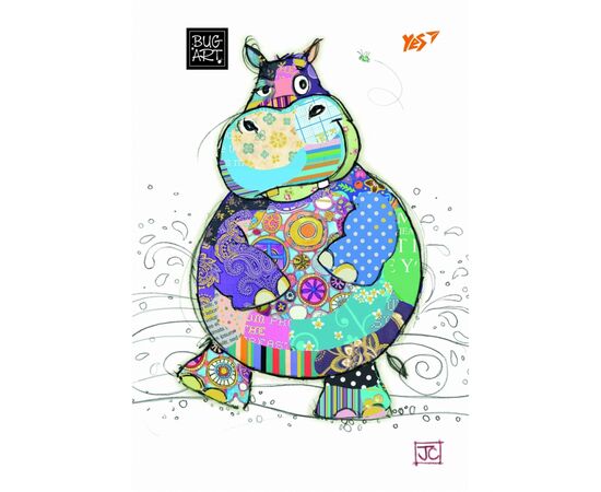 Блокнот Yes В6 144 Кл. пл.обл. Bugart. White Hippo (681305)
