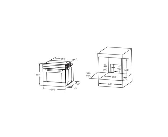 Духовой шкаф Interline FZ 484 MRN BB, изображение 9 Духовой шкаф Interline FZ 484 MRN BB, изображение 9