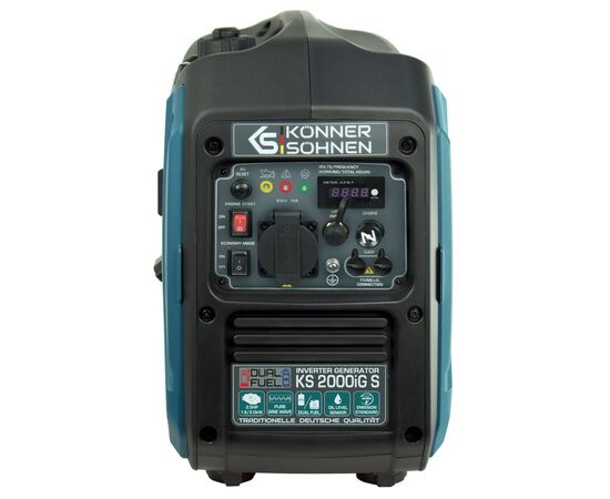 Генератор Konner&Sohnen газо-бензиновый инверторный KS 2000iG S, 230В, 2.0kW, ручной запуск, 19кг (KS2000IGS), изображение 3 Генератор Konner&Sohnen газо-бензиновый инверторный KS 2000iG S, 230В, 2.0kW, ручной запуск, 19кг (KS2000IGS), изображение 3