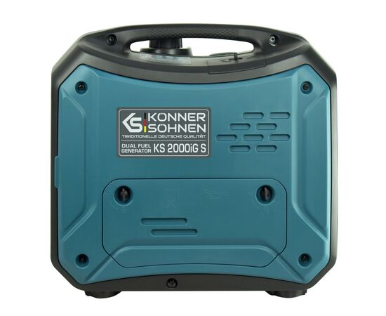 Генератор Konner&Sohnen газо-бензиновый инверторный KS 2000iG S, 230В, 2.0kW, ручной запуск, 19кг (KS2000IGS), изображение 5 Генератор Konner&Sohnen газо-бензиновый инверторный KS 2000iG S, 230В, 2.0kW, ручной запуск, 19кг (KS2000IGS), изображение 5