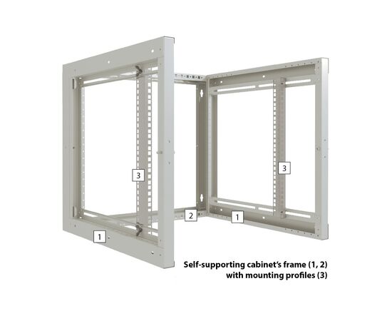 Шкаф настенный Zpas 15U 19" 600x600 Z-BOX (W-ZBOX6060-15S-011), изображение 3 Шкаф настенный Zpas 15U 19" 600x600 Z-BOX (W-ZBOX6060-15S-011), изображение 3