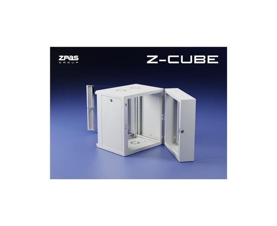 Шкаф настенный Zpas 15U 19" 600x600 Z-CUBE (W-ZCUBE6060-15S-011), изображение 2 Шкаф настенный Zpas 15U 19" 600x600 Z-CUBE (W-ZCUBE6060-15S-011), изображение 2
