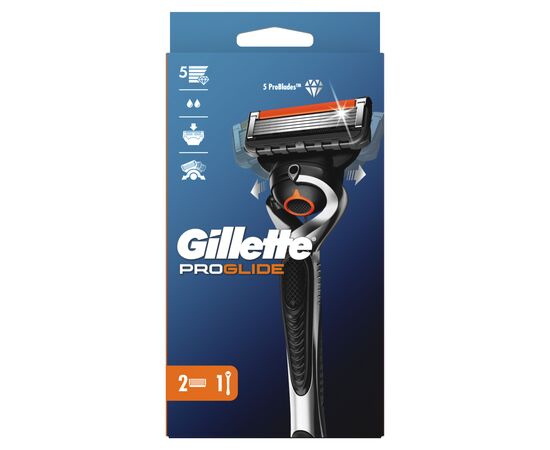 Бритва Gillette Fusion5 ProGlide Flexball с 2 сменными картриджами (7702018390816), изображение 2 Бритва Gillette Fusion5 ProGlide Flexball с 2 сменными картриджами (7702018390816), изображение 2