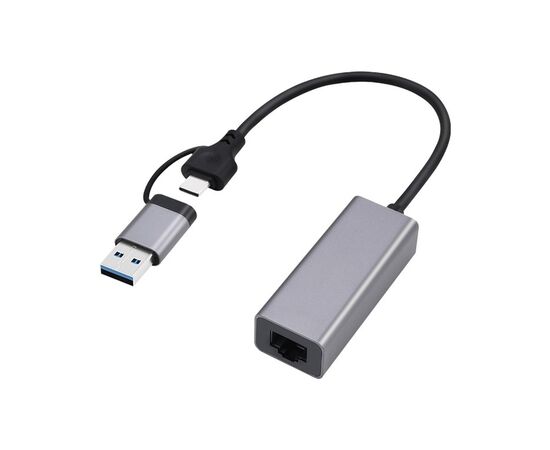 Адаптер USB-A /C to Lan 2.5 Gbit/s Cablexpert (A-USB3AC-LAN2G-01)