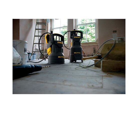 Дренажный насос Stanley 0.75 кВт, для чистой и грязной воды, 13500 л/ч (SXUP750PTE), изображение 3