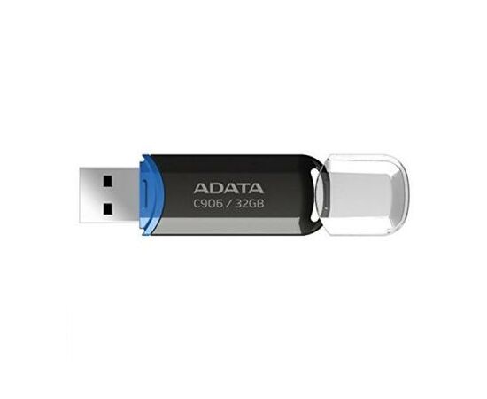 USB флеш накопитель ADATA 32GB C906 Black USB 2.0 (AC906-32G-RBK), изображение 4 USB флеш накопитель ADATA 32GB C906 Black USB 2.0 (AC906-32G-RBK), изображение 4