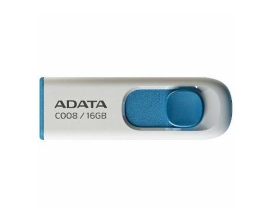 USB флеш накопитель ADATA 16GB C008 White USB 2.0 (AC008-16G-RWE)
