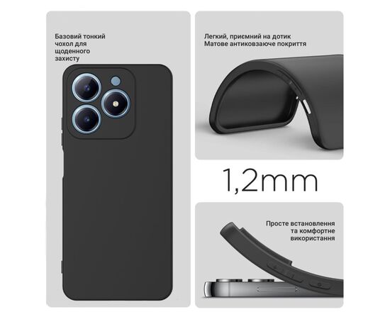 Чехол для мобильного телефона BeCover Realme C61 Black (711898), изображение 2