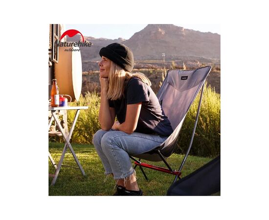 Кресло складное Naturehike YL06 Alu Folding Moon Chair NH18Y060-Z Бежеве (6927595753538), изображение 4 Кресло складное Naturehike YL06 Alu Folding Moon Chair NH18Y060-Z Бежеве (6927595753538), изображение 4