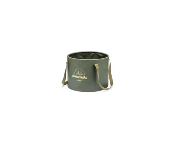 Ведро складное Naturehike ПВХ NH20SJ040 10 л зелене (6927595764626)