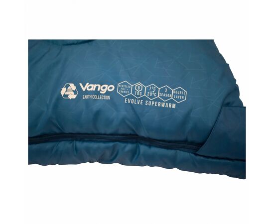 Спальный мешок Vango Evolve Superwarm Double +2C Moroccan Blue Twin (929159), изображение 5 Спальный мешок Vango Evolve Superwarm Double +2C Moroccan Blue Twin (929159), изображение 5