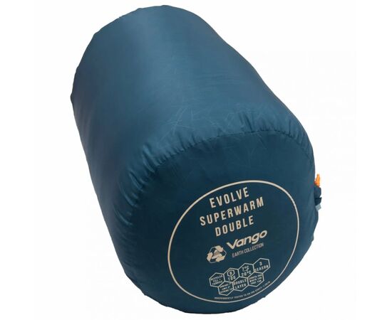 Спальный мешок Vango Evolve Superwarm Double +2C Moroccan Blue Twin (929159), изображение 6 Спальный мешок Vango Evolve Superwarm Double +2C Moroccan Blue Twin (929159), изображение 6