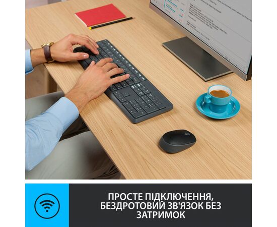 Комплект Logitech MK235 Wireless UA (920-007931), изображение 4 Комплект Logitech MK235 Wireless UA (920-007931), изображение 4