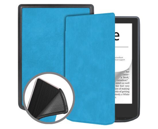 Чехол для электронной книги BeCover Smart Case PocketBook 629 Verse / 634 Verse Pro 6" Light Blue (710973), изображение 4 Чехол для электронной книги BeCover Smart Case PocketBook 629 Verse / 634 Verse Pro 6" Light Blue (710973), изображение 4
