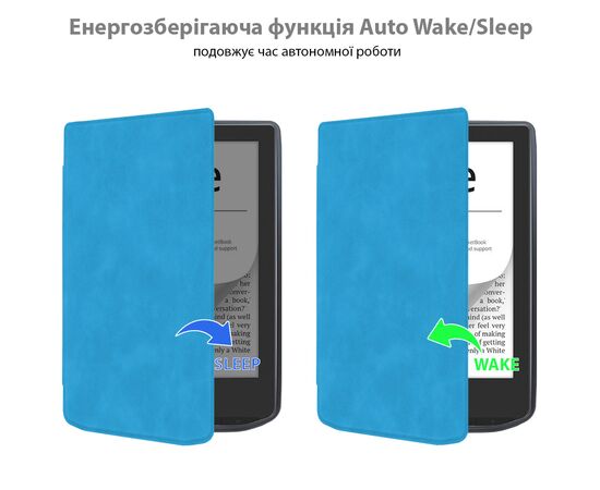 Чехол для электронной книги BeCover Smart Case PocketBook 629 Verse / 634 Verse Pro 6" Light Blue (710973), изображение 6 Чехол для электронной книги BeCover Smart Case PocketBook 629 Verse / 634 Verse Pro 6" Light Blue (710973), изображение 6