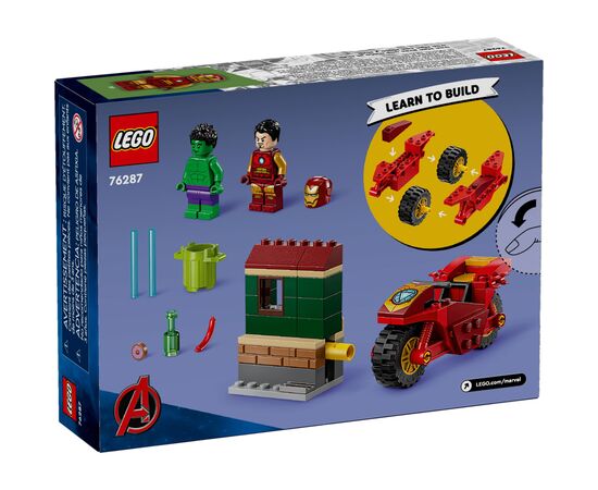 Конструктор LEGO Marvel Железный человек на мотоцикле и Галк 68 деталей (76287), изображение 7 Конструктор LEGO Marvel Железный человек на мотоцикле и Галк 68 деталей (76287), изображение 7